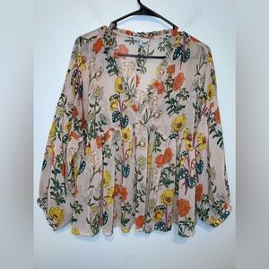 Lucky Brand Sheer Blouse
